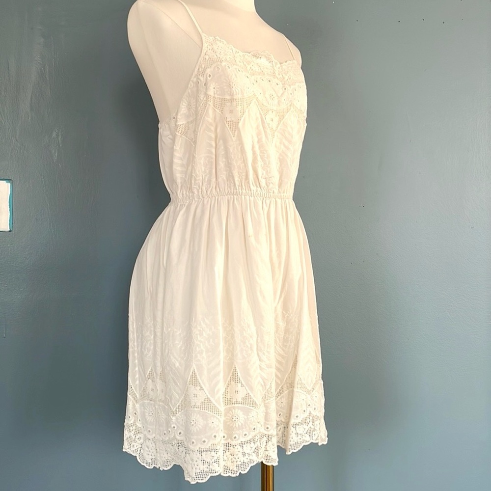 Urban Outfitters Kimchi Blue Annabelle Crochet Embroidered Dress - Picture 3 of 6